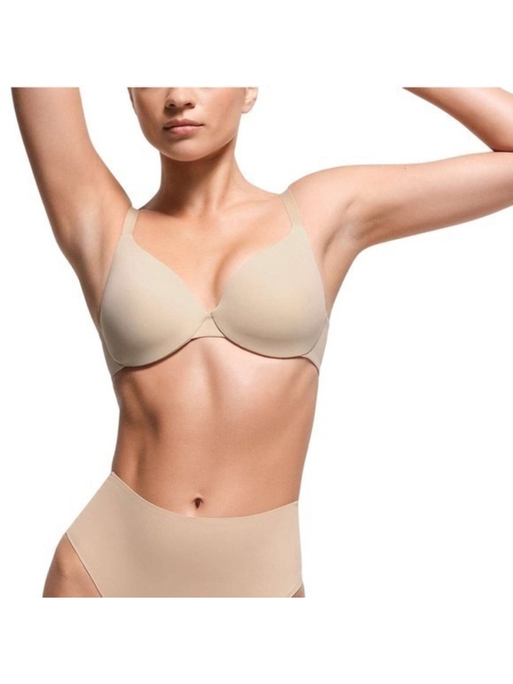 NWT SKIMS Smoothing Intimates Full Coverage Lightly Lined Bra, Clay, Size 36B